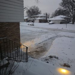 South Suburban Maintenance - Driveway (If it wasn't SOO COLD out there, I'd take a picture from the outside)