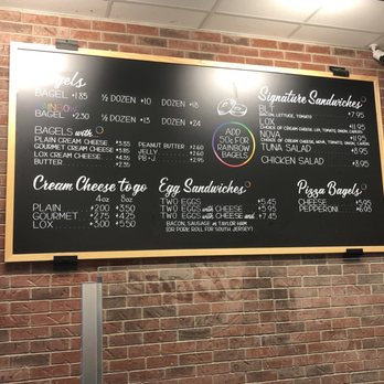 Jersey Bagels - Menu as of 5/2020 - Bagels Near Me - Houston, Texas