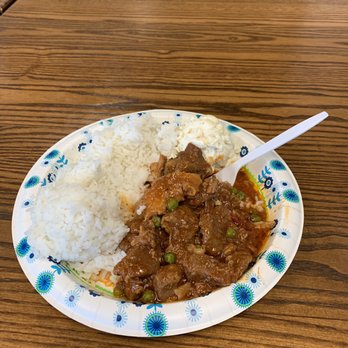 Joe's Grill Express - Pork Guisantes two scoop rice and Mac salad - American Near Me - Honolulu, Hawaii