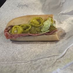 Nadeau's Subs Salads Wraps - What's left of my Italian sub