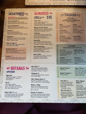 Menu photo 5 Aldana Mexican Bar & Grill Troy, MI