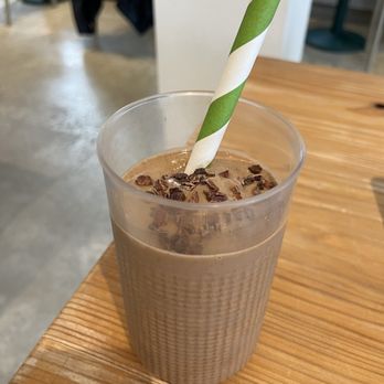 Lamara Coffee & Kitchen - a smoothie in a plastic cup - Vegetarian Near Me - New Orleans, Louisiana