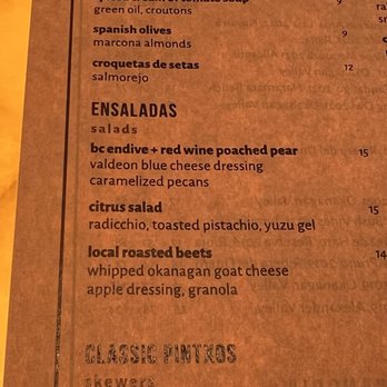 Bar Oso - Menu - Cocktail Bars Near Me