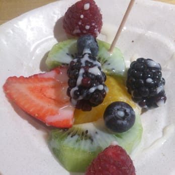 Go's Mart - Simple dessert after the sybaritic Sushi extravaganza dressed w/ condensed milk sauce. - Sushi Bars Near Me - Canoga Park, California Go's Mart - Simple dessert after the sybaritic Sushi extravaganza dressed w/ condensed milk sauce. - Sushi Bars Near Me - Canoga Park, California