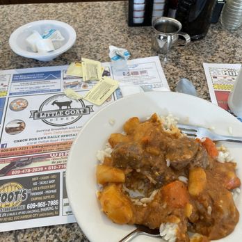 Little Goat Diner - Beef Stew over Rice - Breakfast & Brunch Near Me - Pleasantville, New Jersey Little Goat Diner - Beef Stew over Rice - Breakfast & Brunch Near Me - Pleasantville, New Jersey