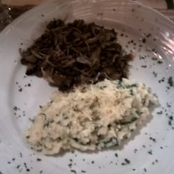 Bistro Juquehy - Abadejo com cogumelos e risoto de rúcula