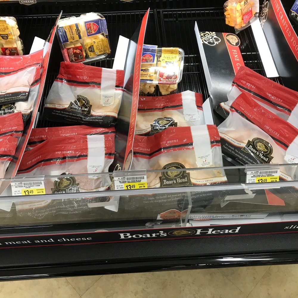 a display of packaged food in a grocery store a display of packaged food in a grocery store