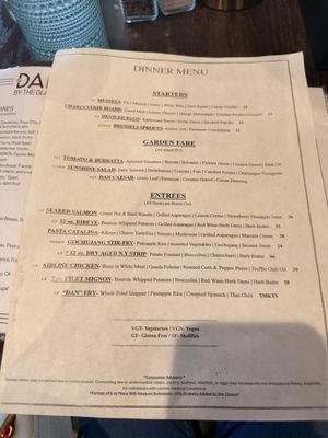 Menu photo 2 The Dan Tampa Bay, FL Menu photo 2 The Dan Tampa Bay, FL
