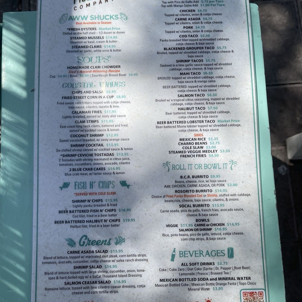 SoCal Fish Taco Company - Menu - Seafood Near Me - Gilbert, Arizona SoCal Fish Taco Company - Menu - Seafood Near Me - Gilbert, Arizona