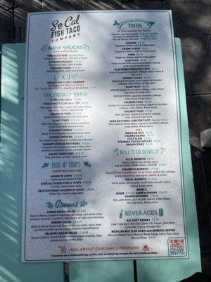 Menu photo 2 SoCal Fish Taco Company Gilbert, AZ Menu photo 2 SoCal Fish Taco Company Gilbert, AZ