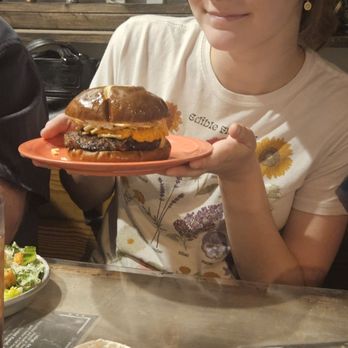 Stacked STL - Haystack burger on pretzel Bun. - Burgers Near Me - Saint Louis, Missouri Stacked STL - Haystack burger on pretzel Bun. - Burgers Near Me - Saint Louis, Missouri