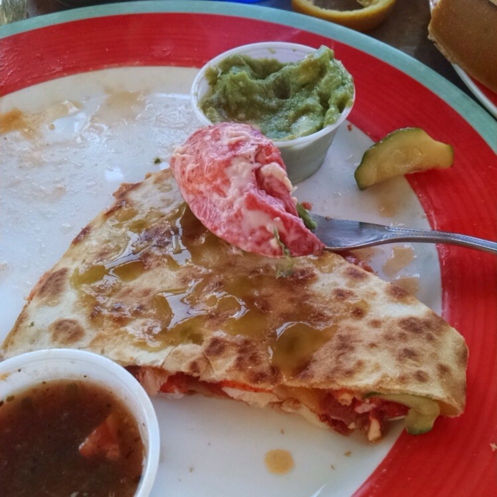 Millie's - Lobster quesadilla with good hot sauce! - Tex-Mex Near Me - Nantucket, Massachusetts Millie's - Lobster quesadilla with good hot sauce! - Tex-Mex Near Me - Nantucket, Massachusetts