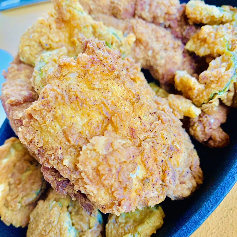 The Rustic - Brunch: HOT CHICKEN Nashville-style spicy fried chicken & dill pickles - Venues & Event Spaces Near Me - Houston, Texas The Rustic - Brunch: HOT CHICKEN Nashville-style spicy fried chicken & dill pickles - Venues & Event Spaces Near Me - Houston, Texas