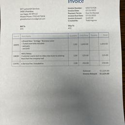 Actual Invoice Actual Invoice