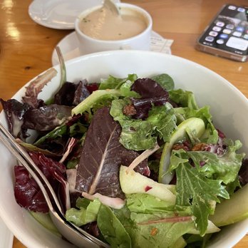 Monti's - Escarole & Radicchio Salad, Granny Smith Apples, Candied Walnuts, Dijon Mustard Vinaigrette, Point Reyes Blue - Mediterranean Near Me - Santa Rosa, California Monti's - Escarole & Radicchio Salad, Granny Smith Apples, Candied Walnuts, Dijon Mustard Vinaigrette, Point Reyes Blue - Mediterranean Near Me - Santa Rosa, California