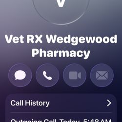 Wedgewood Pharmacy - PST which would be past 8am EST on hold.
