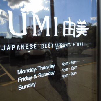 Yumi Sushi Bar - Hours of operation, front entry door. - Japanese Near Me - Saint Paul, Minnesota