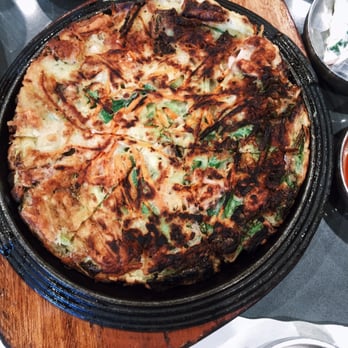 Tofu Plus - seafood pancake $17 - Korean Near Me - Cupertino, California
