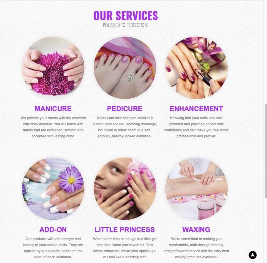 Paradise Nails and Spa Logo