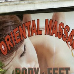 Tony's Oriental Massage - Billboard in front of