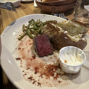 Maddox Ranch House - Medium sirloin that is clearly rare. - Steakhouses Near Me - Perry, Utah