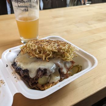 Blue Sparrow - The famous pickle ramen burger - this lives up to the hype - Food Trucks Near Me - Pittsburgh, Pennsylvania Blue Sparrow - The famous pickle ramen burger - this lives up to the hype - Food Trucks Near Me - Pittsburgh, Pennsylvania