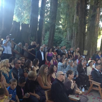 Felton Guild - Another angle from the redwood cathedral.  Can't see it but there are more people on the sides. - Venues & Event Spaces Near Me - Felton, California