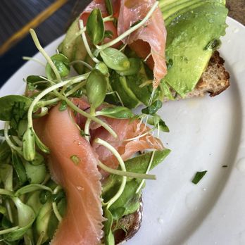 Hanalei Bread Company - Avacado toast with added smoked salmon - Breakfast & Brunch Near Me - Hanalei, Hawaii Hanalei Bread Company - Avacado toast with added smoked salmon - Breakfast & Brunch Near Me - Hanalei, Hawaii