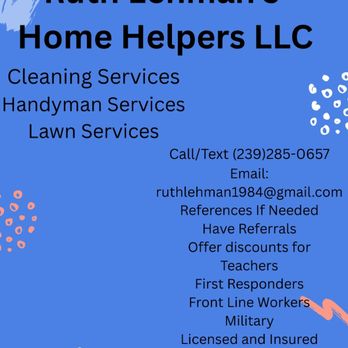 Ruth Lehman's Home Helpers LLC - Home Cleaning Near Me Ruth Lehman's Home Helpers LLC - Home Cleaning Near Me