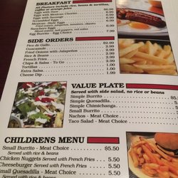 Mi Lupita Restaurant - Menu!