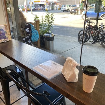 Frenchy Coffee - Window counter top seatinf - Bakeries Near Me - New York, New York Frenchy Coffee - Window counter top seatinf - Bakeries Near Me - New York, New York