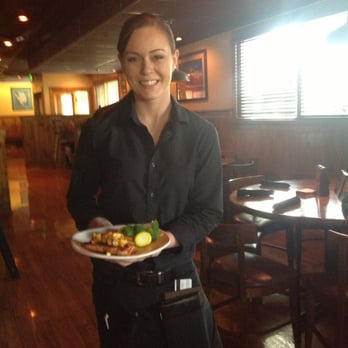 Outback Steakhouse - Photo taken 4/6/2015 - Nicole, our server, with the salmon. - Steakhouses Near Me - Arcadia, California Outback Steakhouse - Photo taken 4/6/2015 - Nicole, our server, with the salmon. - Steakhouses Near Me - Arcadia, California