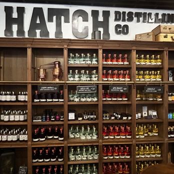 Hatch Distilling - a display of liquor - Cocktail Bars Near Me - Egg Harbor, Wisconsin