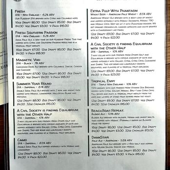 Civil Society Brewing - the menu ii - Breweries Near Me - Jupiter, Florida Civil Society Brewing - the menu ii - Breweries Near Me - Jupiter, Florida