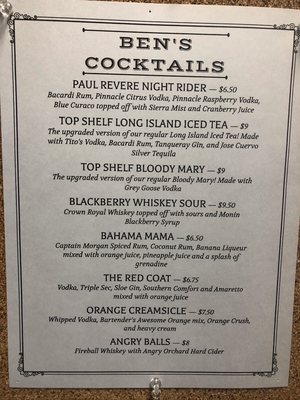 Menu photo 7 Ben Franklins Taproom and Grille New Castle, PA