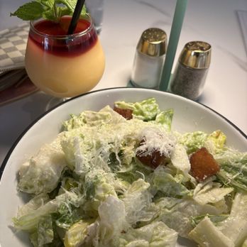 The Charlotte American Bistro - Caesar salad and PEACH BELLINI - Bars Near Me - Dallas, Texas The Charlotte American Bistro - Caesar salad and PEACH BELLINI - Bars Near Me - Dallas, Texas