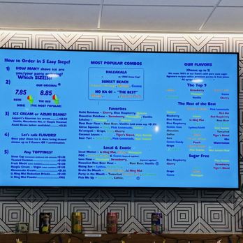 Ululani's - Da Menu - Shaved Ice Near Me - Chula Vista, California