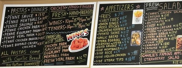 Menu photo 2 Charlies On Main Pizza Stoneham, MA Menu photo 2 Charlies On Main Pizza Stoneham, MA