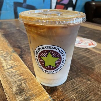 Press and Grind Cafe - Iced latte - Coffee & Tea Near Me - Fort Lauderdale, Florida