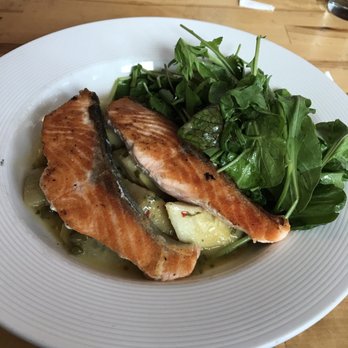 Peaches Grand - Salmon w/ Artichoke - Seafood Near Me - Brooklyn, New York