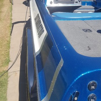 Robo Junkie - After buffing top cap on Skeeter - Boat Repair Near Me Robo Junkie - After buffing top cap on Skeeter - Boat Repair Near Me