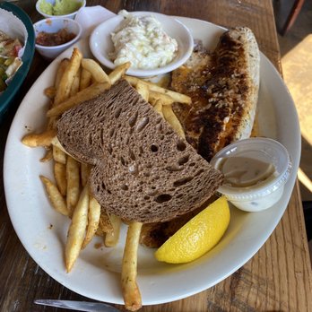 Foolery's on Okauchee Lake - Walleye with fries and slaw. - Bars Near Me - Oconomowoc, Wisconsin