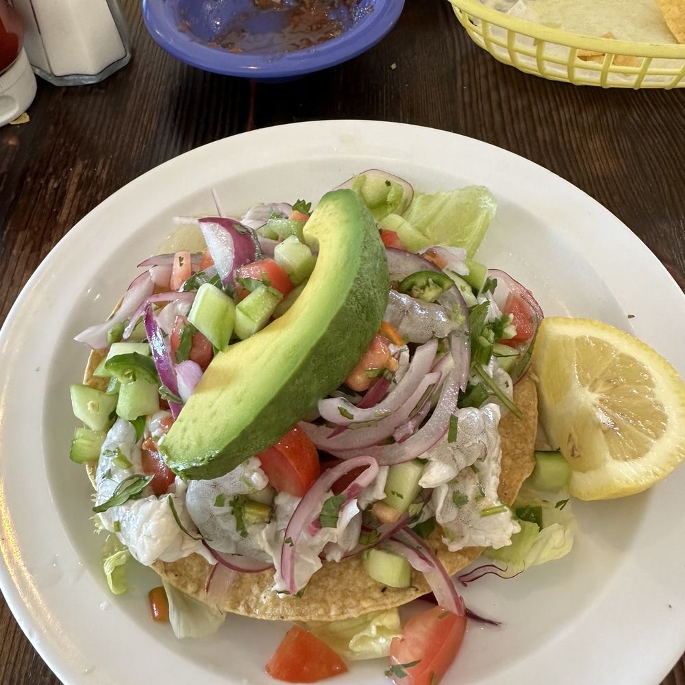 Mariscos Puerto Nuevo - Cameron de Ceviche De Camaron Cocido En Limon Tostadas - Mexican Near Me - Seaside, California Mariscos Puerto Nuevo - Cameron de Ceviche De Camaron Cocido En Limon Tostadas - Mexican Near Me - Seaside, California