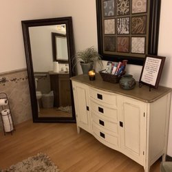 Restorations Health & Wellness - Ladies Room. Every room here is so cozy.