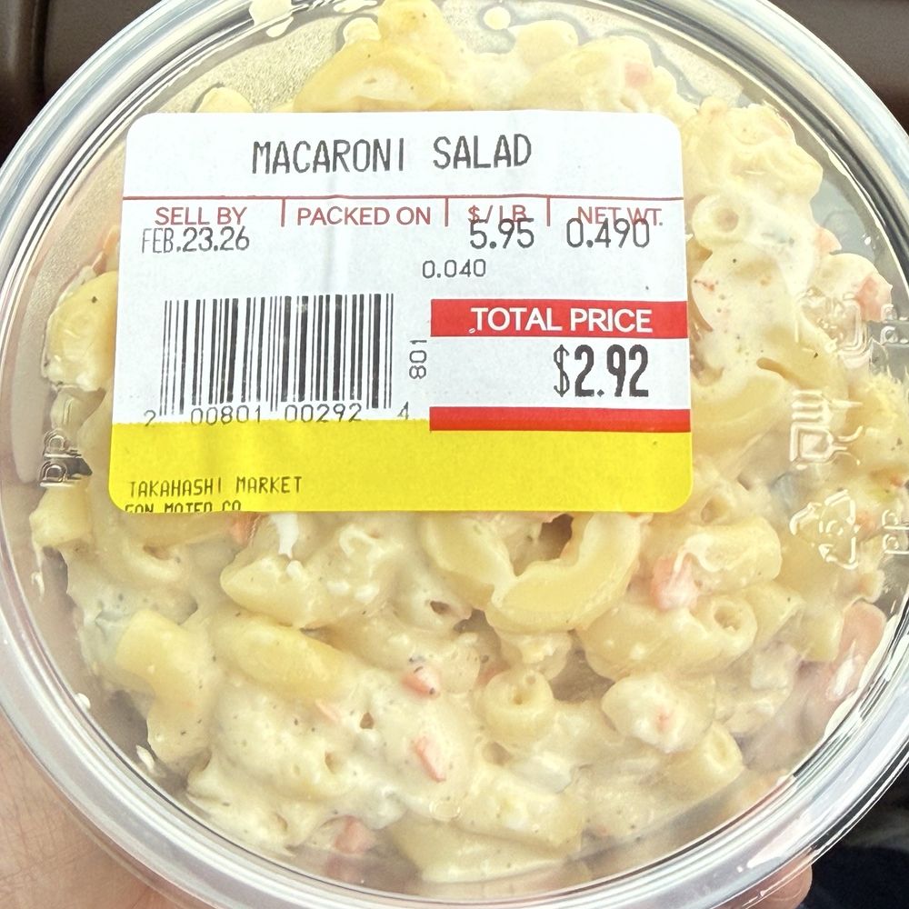 Takahashi Market - Mac salad - Grocery Near Me - San Mateo, California