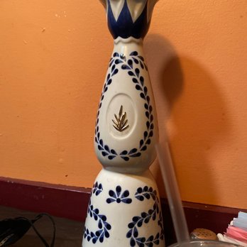 MiCasa Too - a blue and white vase on a table - Mexican Near Me - Reno, Nevada