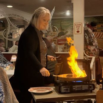 Chez Pierre Restaurant - Steak Diane....flambeed at the table. So good! - French Near Me - Wilton, New York
