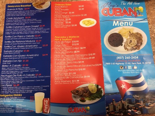 Menu photo 7 Rey's Cuban Cafe Fern Park, FL Menu photo 7 Rey's Cuban Cafe Fern Park, FL