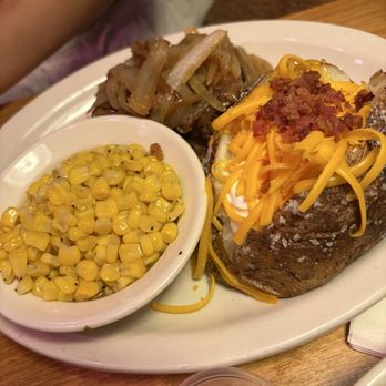 Texas Roadhouse - Baked Potato Buttered Corn New York Strip* - Steakhouses Near Me - Killeen, Texas Texas Roadhouse - Baked Potato Buttered Corn New York Strip* - Steakhouses Near Me - Killeen, Texas