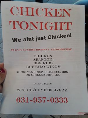 Menu photo 4 Chicken Tonight Lindenhurst, NY